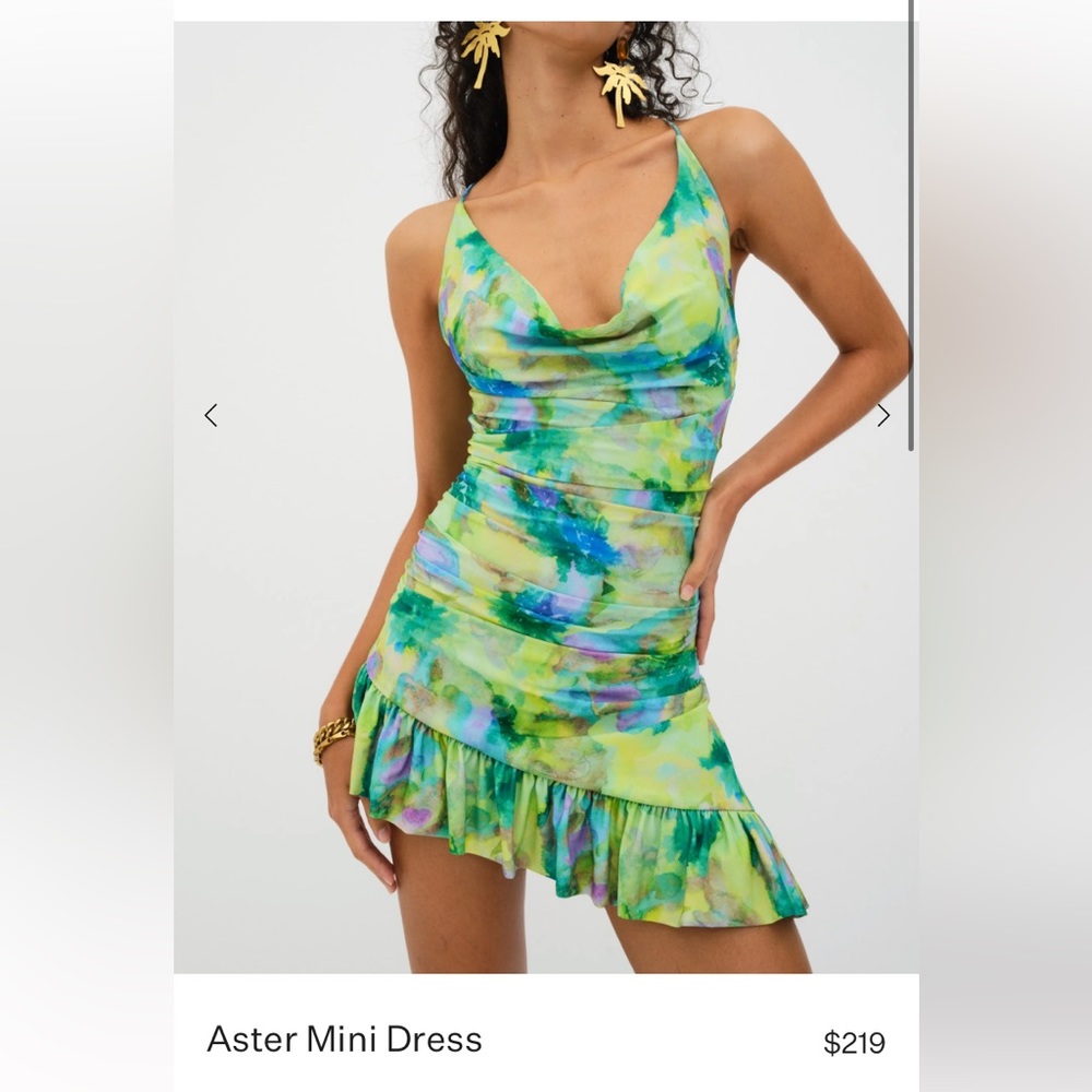 for love and lemons - aster mini dress (size M) — fits like a small. NWT!